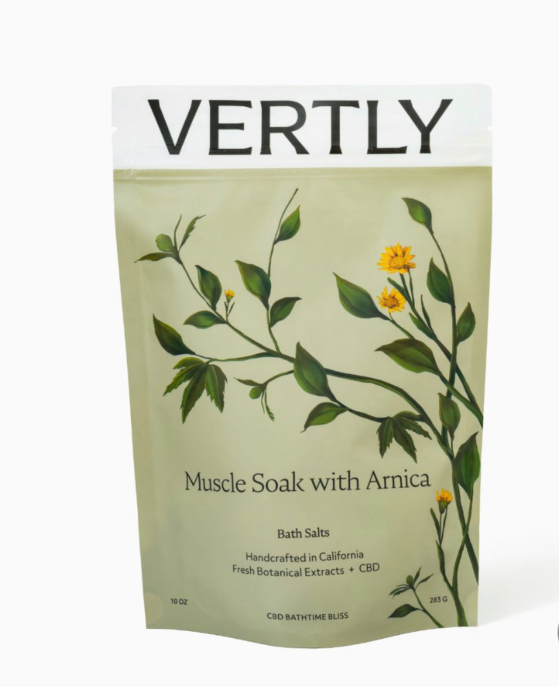 Vertly Muscle Soak Bath Salts cbd bathtime bliss