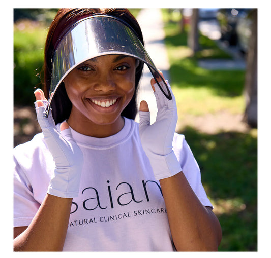 UPF 50+ UV Protection Face Shield – Roll-Up Sun Visor