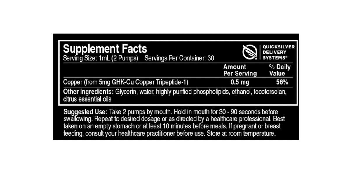 Liposomal Copper GHK