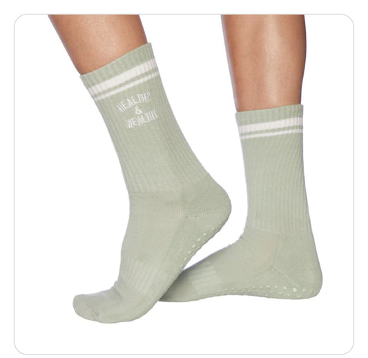 Healthy & Wealthy Grip Sock