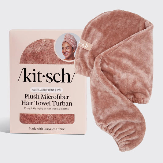 Plush Microfiber Hair Towel Turban