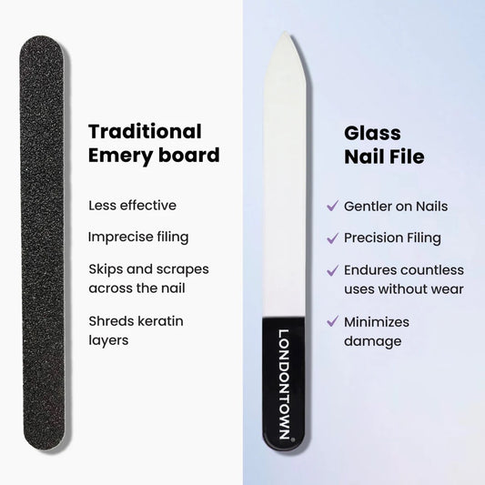 Glass Nail Files (White)