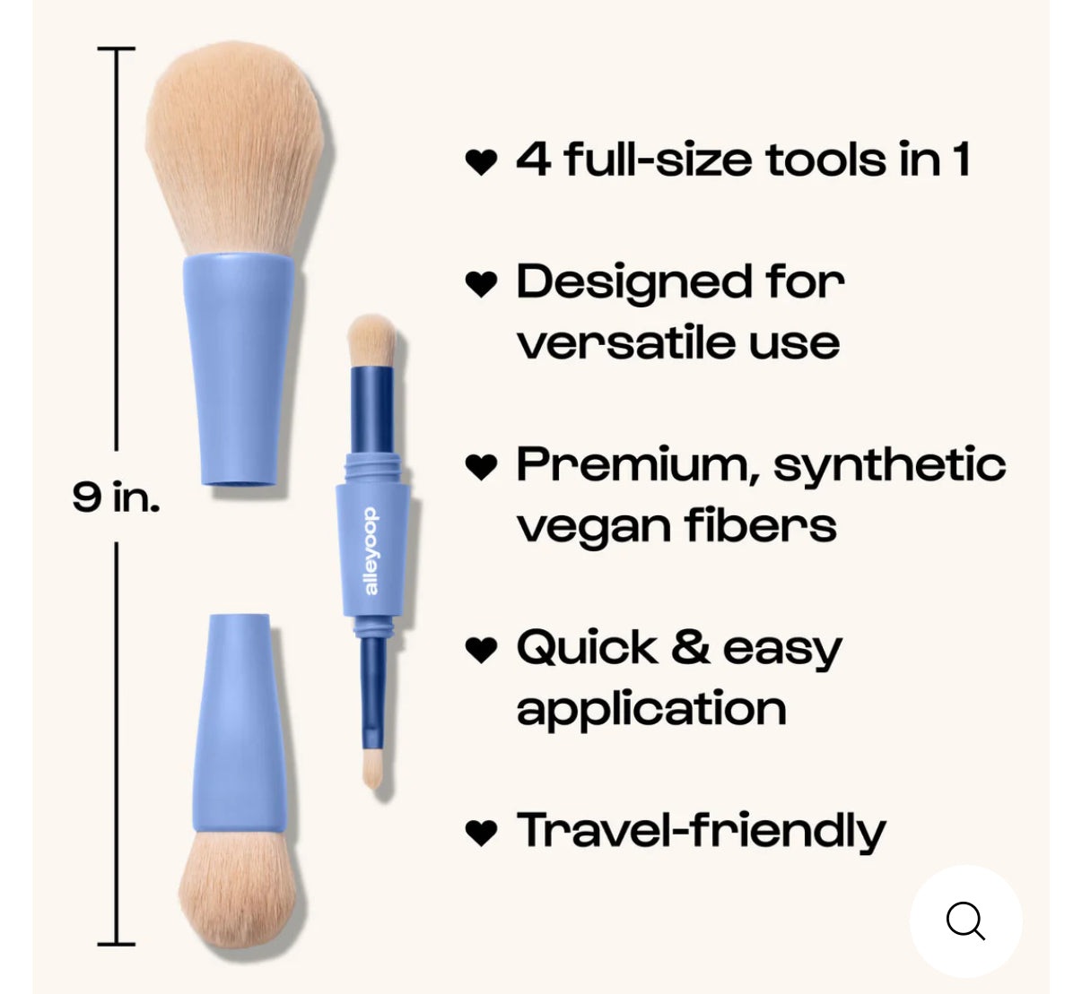 Overachiever 4-in-1 Make Up Brush