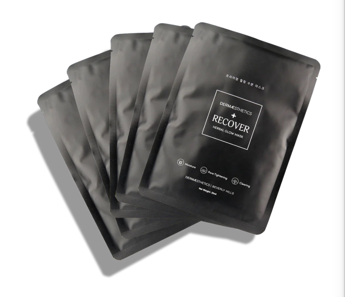 Recover Herbal Glow Mask Super Rich Moisture & Recovery Collagen Mask