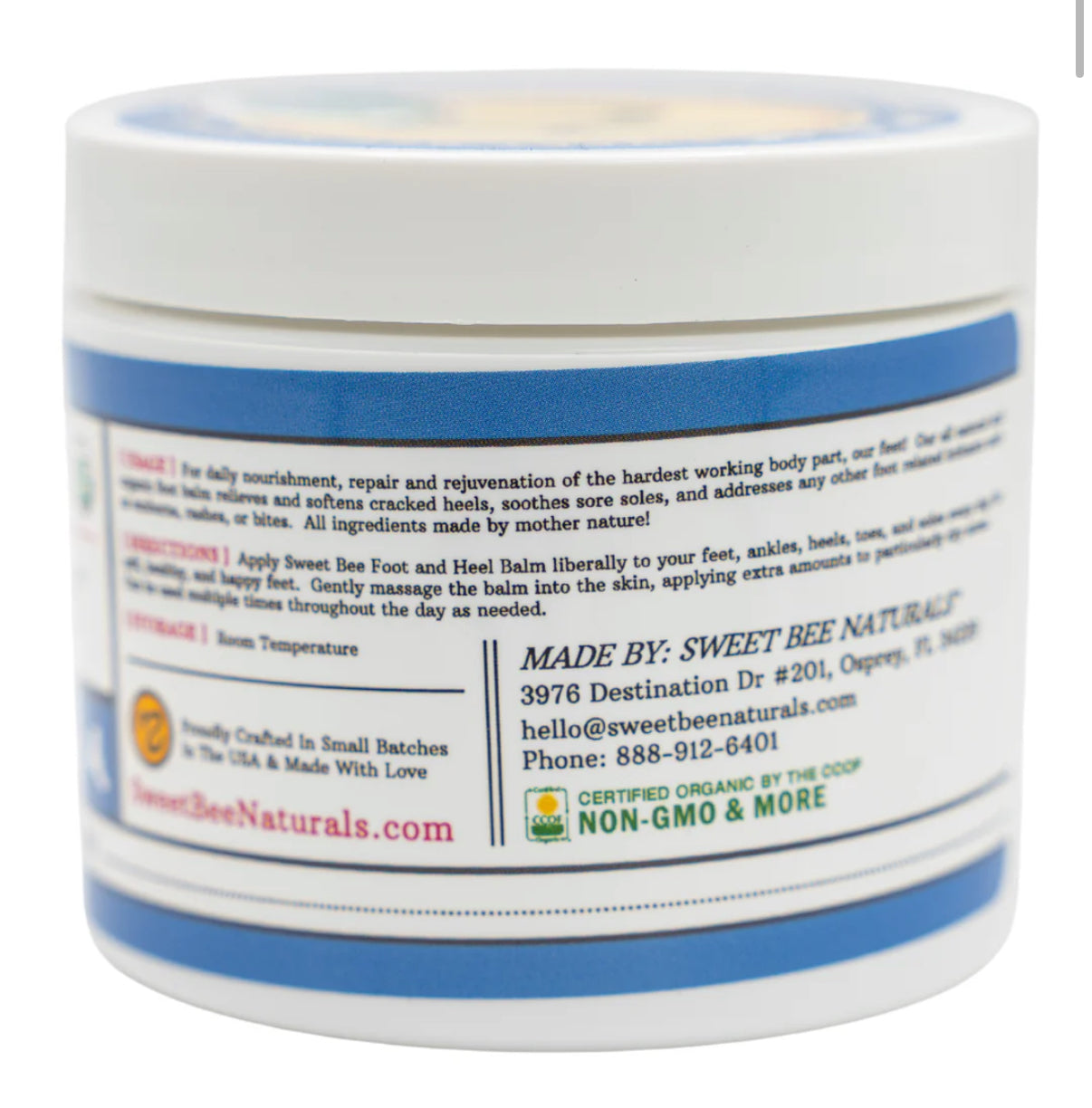 Sweet Bee Magic™ - Organic Foot and Heel Balm