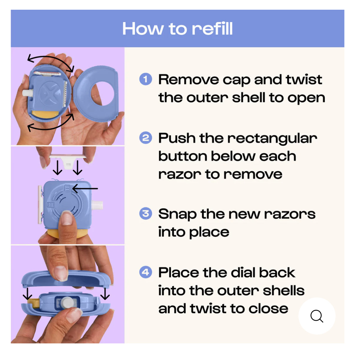 Stay Sharp Refill All in one razor