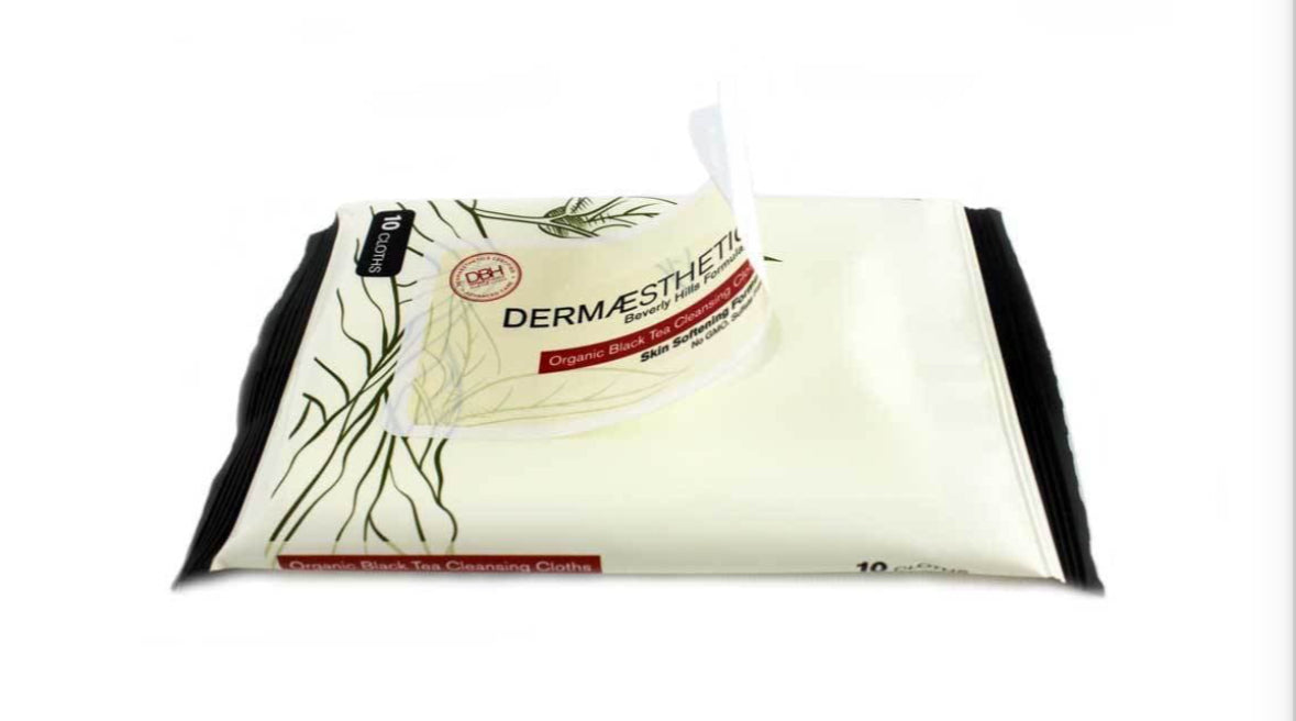 Organic Black Tea Cleansing Cloths