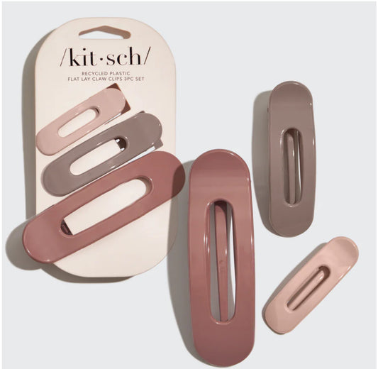 Recycled Plastic Ultra Glossy Flat Lay Claw Clips