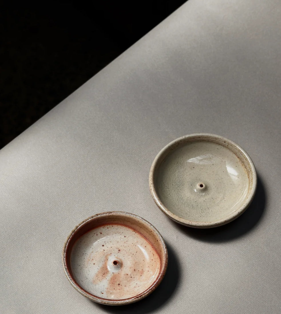 Stoneware Incense  Burner Holder