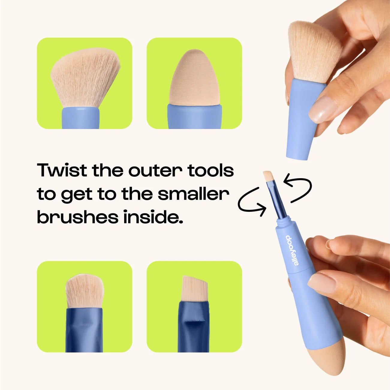 Multi-Tasker - 4-in-1 Makeup Brush