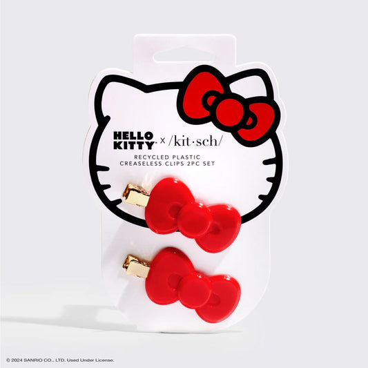 Hello Kitty Recycled Plastic Creaseless Clips 2pc