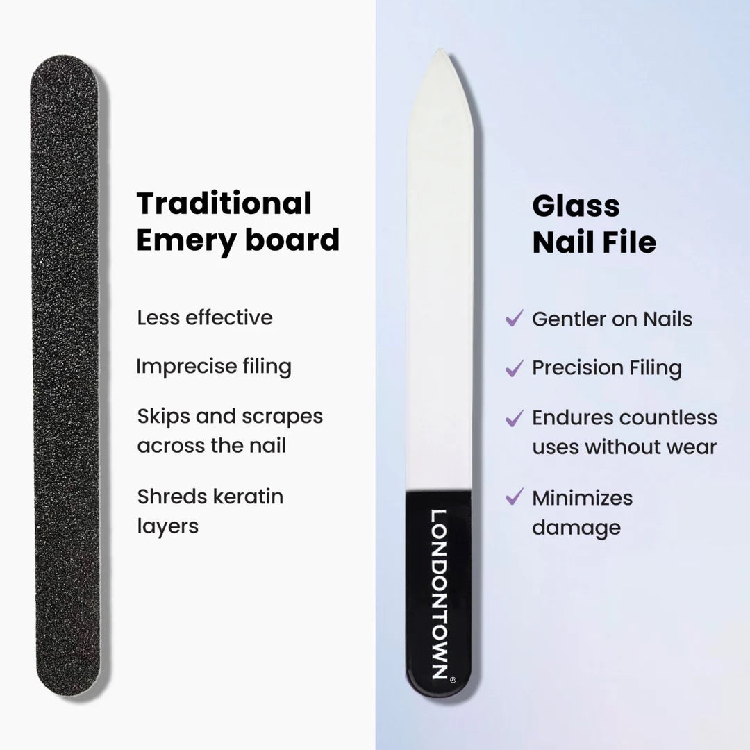 Glass Nail Files (White)