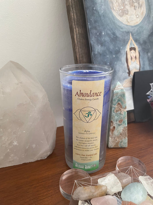 Abundance Chakra Candle  Ajna Third Eye