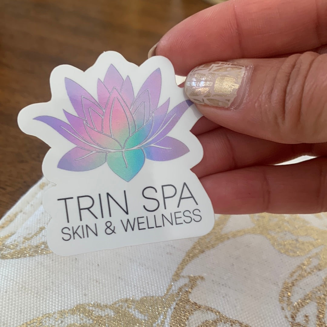 Trin Spa Hologram Sticker 2x2