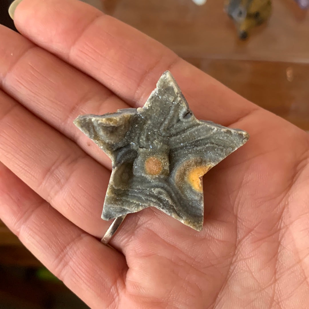 Assorted Chalcedony Shapes Heart, Moon, Star